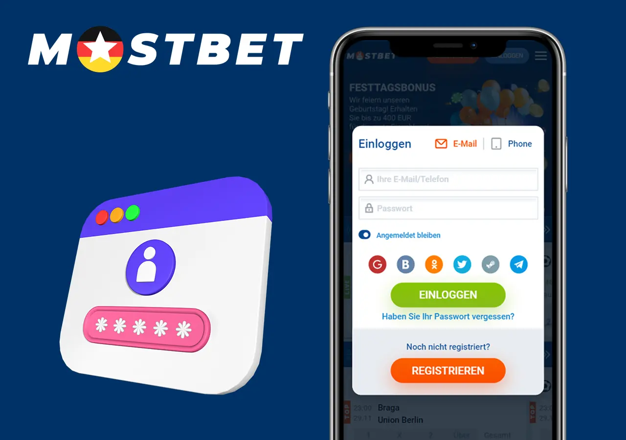 Einloggen bei Mostbet