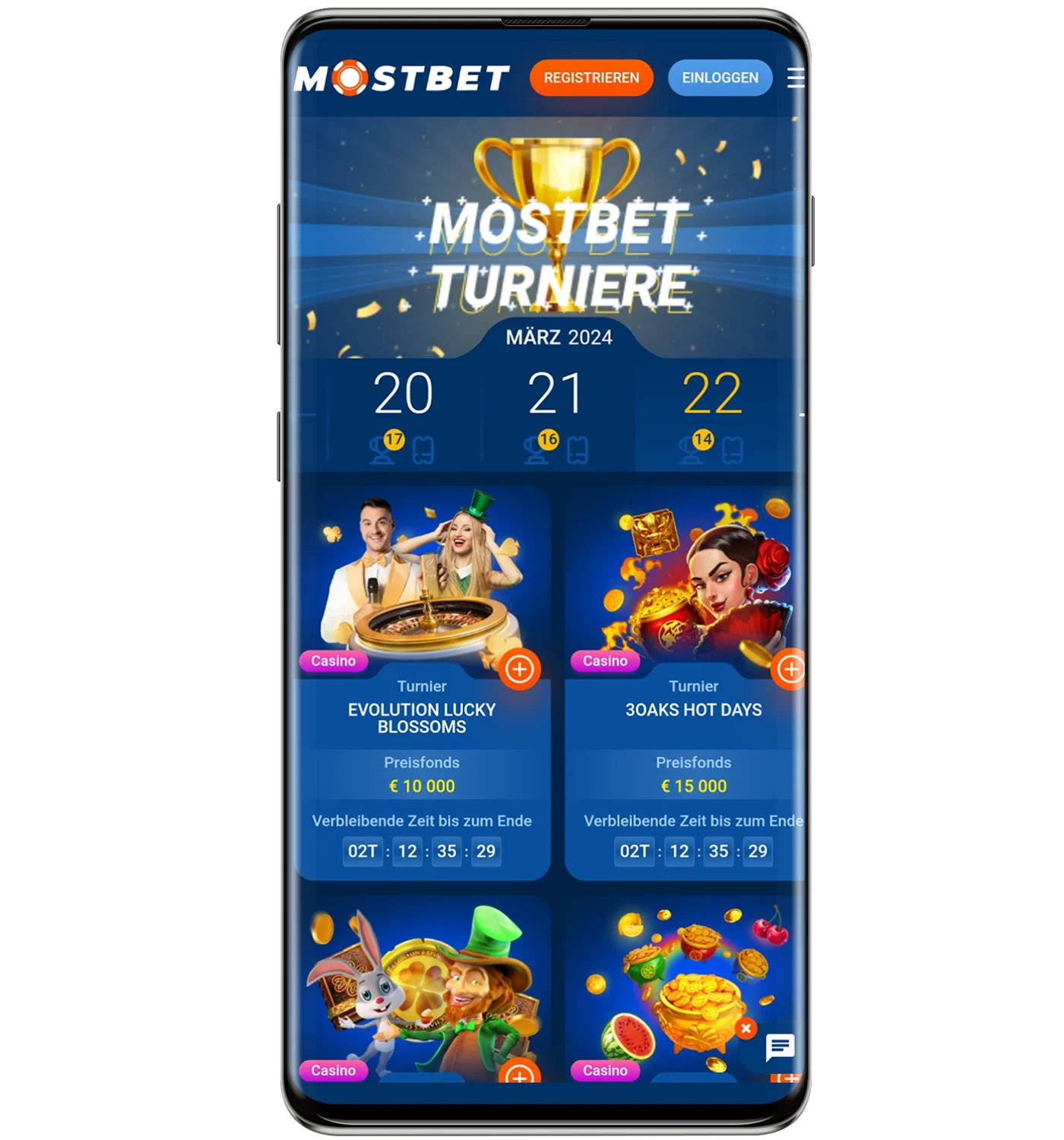 Turniere auf Mostbet DE